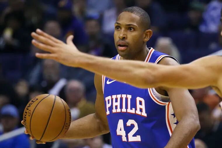 Sixers forward Al Horford finished with a team-high 32 points while making 5 of 8 three-pointers in Monday's road loss to the Phoenix Suns.