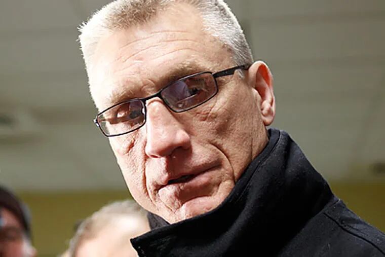 Paul Holmgren was not available for comment last night regarding Thursday's trade. (Yong Kim/Staff file photo)