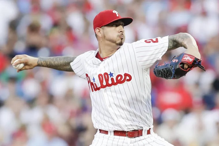 Vince Velasquez will start Wednesday afternoon's game for the Phillies at Arizona.