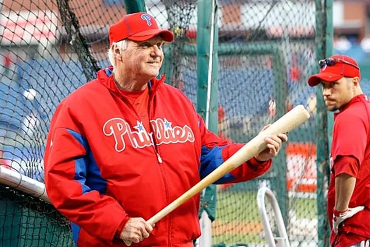 Charlie Manuel will be back in a Phillies uniform Wednesday night.