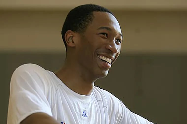 Wesley Johnson, a forward from Syracuse, worked out with the Sixers Saturday. (Akira Suwa / Staff Photographer)