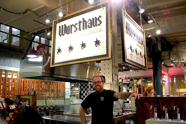 Then-chef Jeremy Nolen at Wursthaus Schmitz at its opening in late 2012.