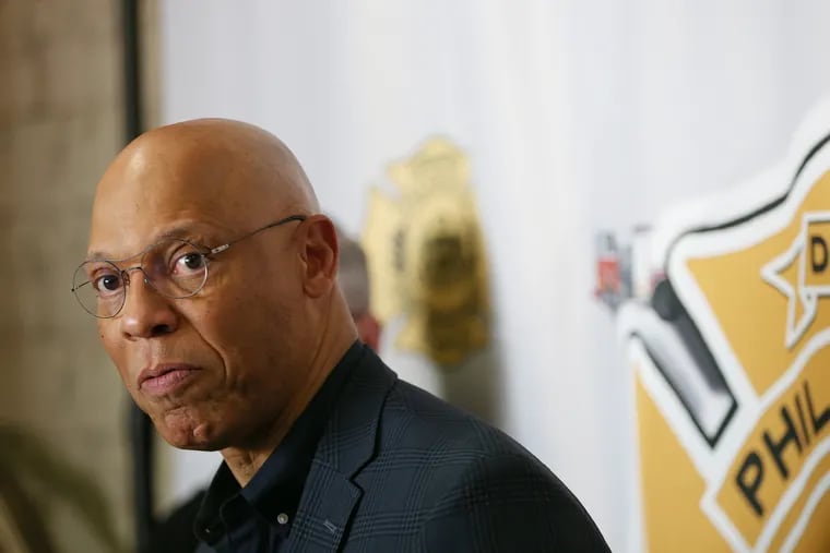 School District of Philadelphia Superintendent William R. Hite Jr. discusses free meal sites for students during a news conference about the coronavirus at the Fire Department headquarters in Philadelphia on Saturday, March 14, 2020.
