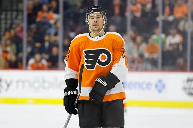 Bobby Brink, who had a brief cameo with the Flyers last season, has been in the minors this year with the Phantoms following offseason hip surgery.