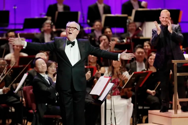 Special guest John Lithgow, music Dir. Yannick Nézet-Séguin and the Philadelphia Orchestra perform during the 163rd Academy of Music Anniversary Concert and Ball at the Academy of Music in Phila., Pa. on January 25, 2020.