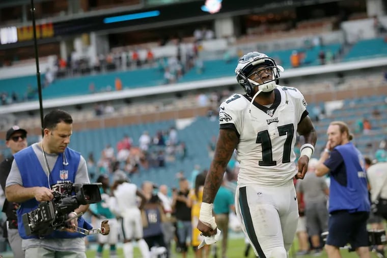 Eagles WR Alshon Jeffery caught 9 passes for 137 yards and a touchdown against the Dolphins on Dec. 1.