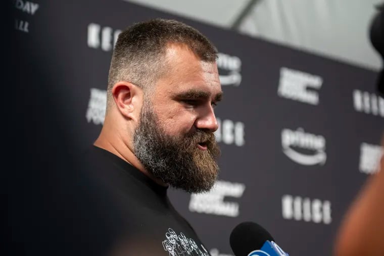 Jason Kelce met with executives at several networks and Amazon at the Super Bowl this week about potential TV jobs next season as he contemplates retirement from the Eagles.