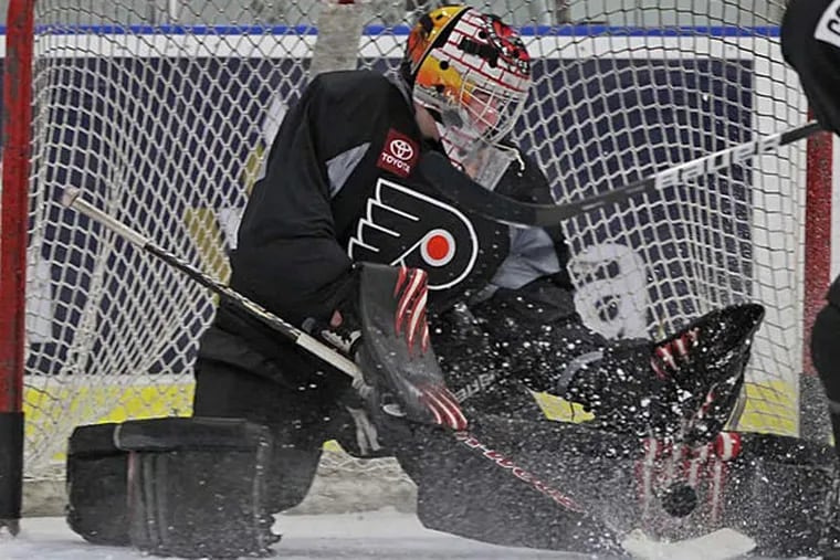 Flyers prospect Anthony Stolarz. (Michael Bryant/ Staff Photographer)
