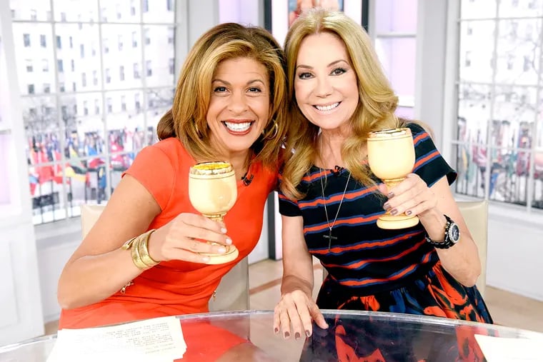 Kathie Lee Gifford (right) will be leaving the 'Today' show and co-host Hoda Kotb in April.