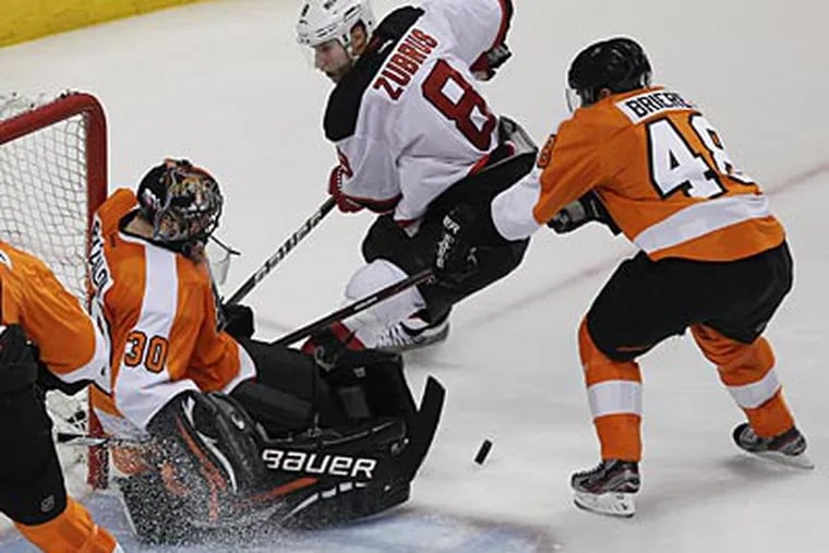 The Flyers and Devils play Game 3 of their second-round series in New Jersey on Thursday night. (Michael Bryant/Staff Photographer)