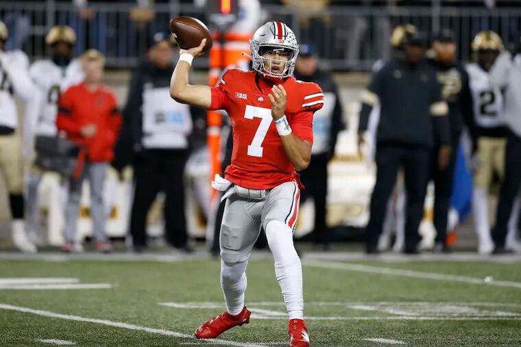 Ohio State quarterback C.J. Stroud is a leading Heisman Trophy candidate.