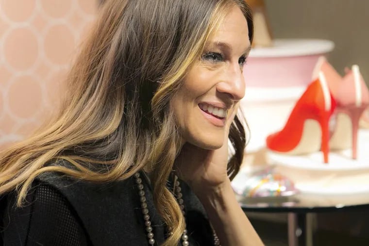 Sarah Jessica Parker talks about her new line of shoes during an interview at a Nordstrom store in Seattle on March 5, 2014. (Bettina Hansen/Seattle Times/MCT)