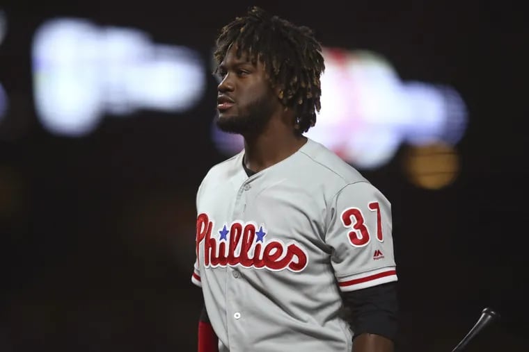 Phillies outfielder Odubel Herrera during the Phillies' 4-0 loss to the Giants on Friday. 