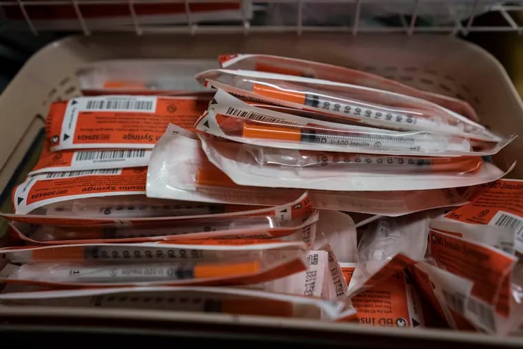 Clean needles at a safe injection site in Vancouver's Downtown Eastside neighborhood.