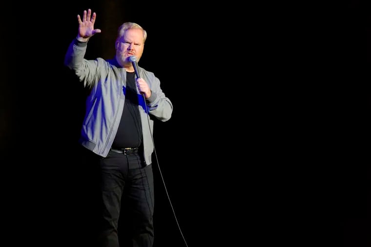 Jim Gaffigan in a scene from his Amazon Prime Video comedy special "Jim Gaffigan: The Pale Tourist."