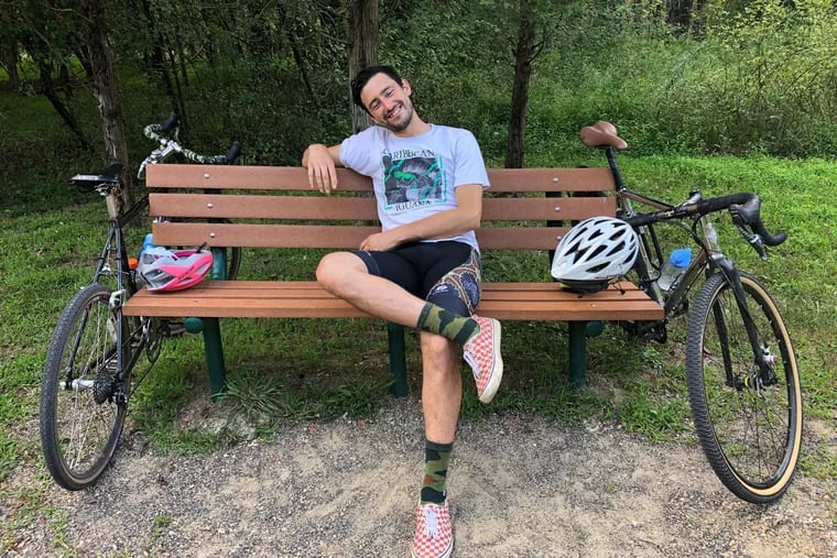 Will Lindsay was killed by a driver while riding his bike along Ridge Avenue on July 12. A solidarity ride on Sunday, July 26, is a memorial "for everyone who’s ever been lost on a bicycle," said his partner, Sylvie Smith.