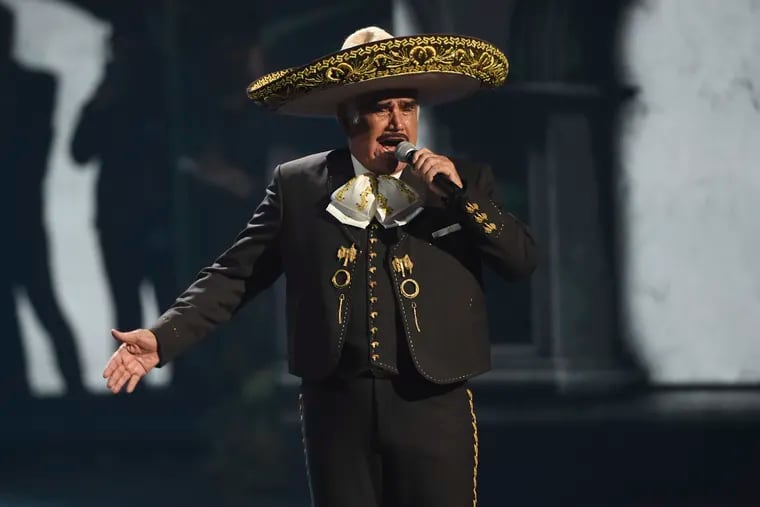 Vicente Fernandez performs at the 20th Latin Grammy Awards on Nov. 14, 2019, in Las Vegas.