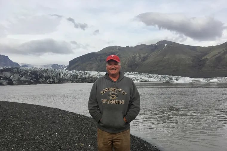 Dr. Thomas Patrick Storey at a glacier in Iceland during a family trip in the summer of 2018.
