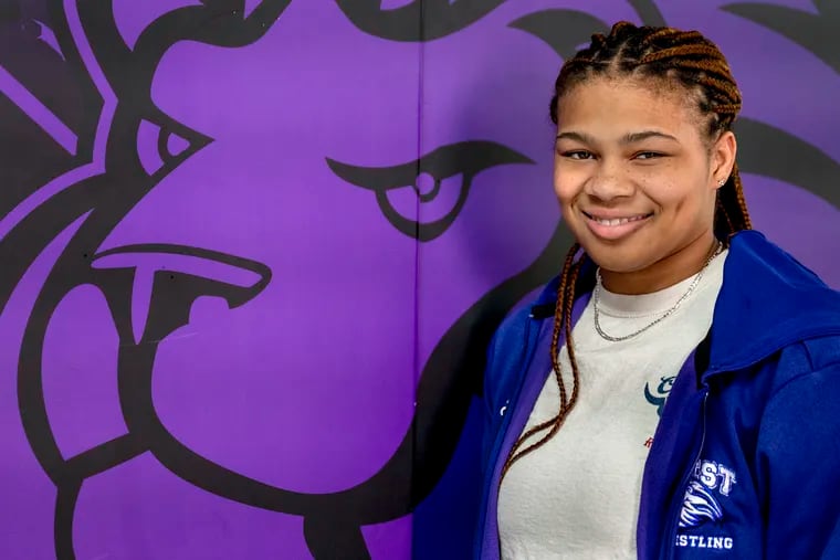 Cherry Hill West wrestler Ari Tyson is the first girls’ wrestler in school history to win a state title.