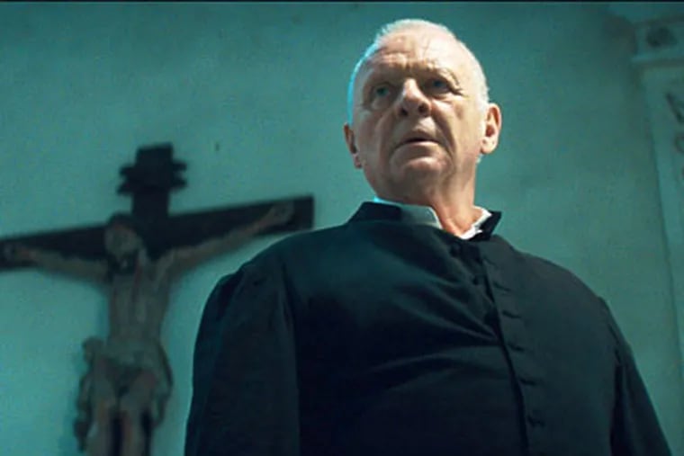 From Hannibal to exorcist: Anthony Hopkins stars as Father Lucas in &quot;The Rite,&quot; a somewhat brainy thriller involving a doubting young deacon. In May Hopkins will be seen as Odin, &quot;god of all things,&quot; in Marvel Comics' &quot;Thor.&quot;