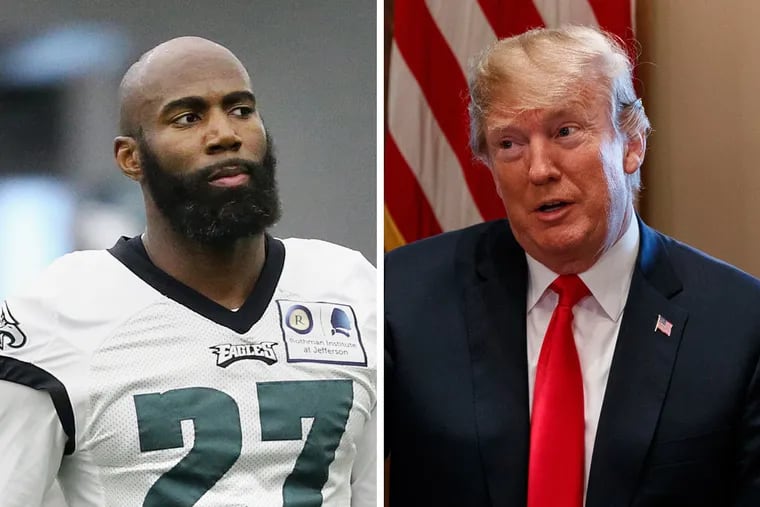 Eagles safety Malcolm Jenkins and three other NFL players responded to President Trump's request to offer pardon recommendations.