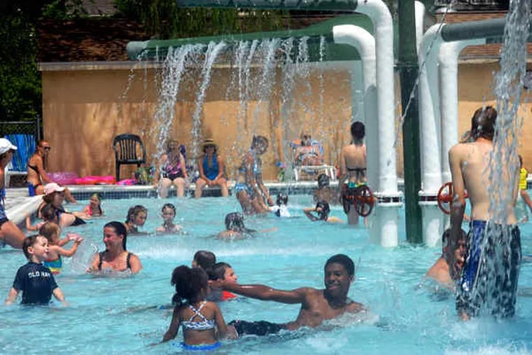With the mercury topping 90 yet again, folks flocked to Crystal Lake Swim Club in Haddonfieldto beat the heat. A round of storms cooled things down, but more heat could be on the way.