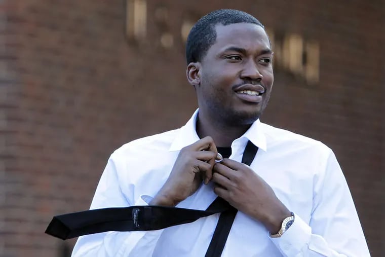 Rapper Meek Mill in a file photo from April 1, 2019. DAVID MAIALETTI / STAFF PHOTOGRAPHER