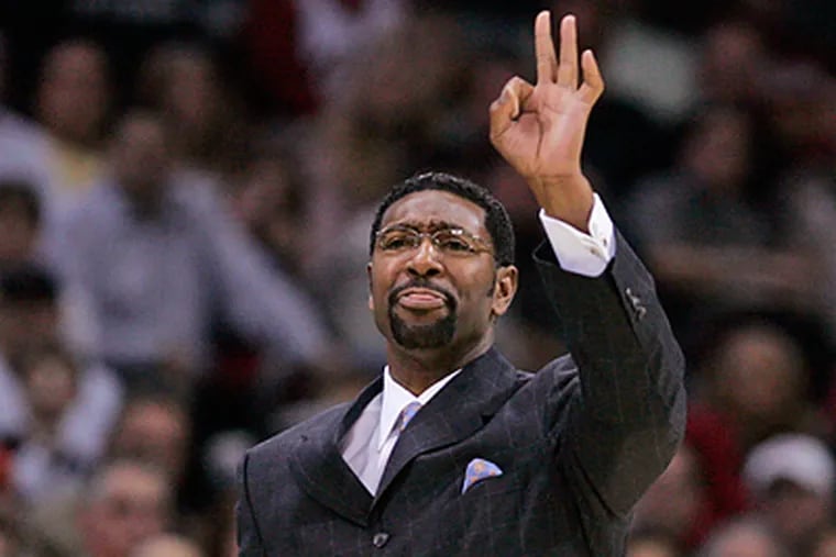 Former Toronto Raptors coach Sam Mitchell is set to meet with the 76ers. (AP Photo/Mark Duncan, File)