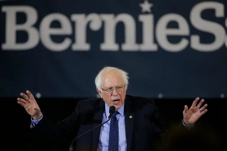 In this March 10, 2019 photo, 2020 Democratic presidential candidate Sen. Bernie Sanders addresses a rally during a campaign stop, in Concord, N.H. The Democratic Socialists of America has endorsed Vermont Sen. Bernie Sanders in his second run for president. The New York-based group says its National Political Committee voted to endorse Sanders at a meeting on Thursday and it’s moving forward with “an independent campaign” to elect him and “advance a class-struggle agenda.” The 77-year-old Sanders announced his Democratic presidential bid last month, promising a government about “economic, social, racial and environmental justice."