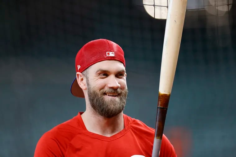 Bryce Harper has a .950 OPS with 12 home runs in 190 career plate appearances at Truist Park in Atlanta.