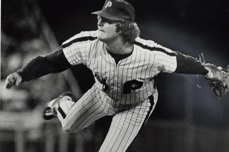 Phillies right-hander Marty Bystrom during his rookie season of 1980.