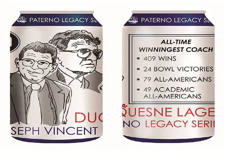 Paterno Legacy Series beer from Duquesne Brewing.