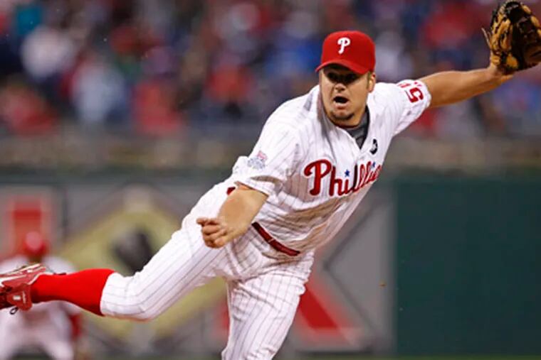 Joe Blanton leads the Phillies with 73 1/3 innings pitched.       (Ron Cortes / Staff Photographer)