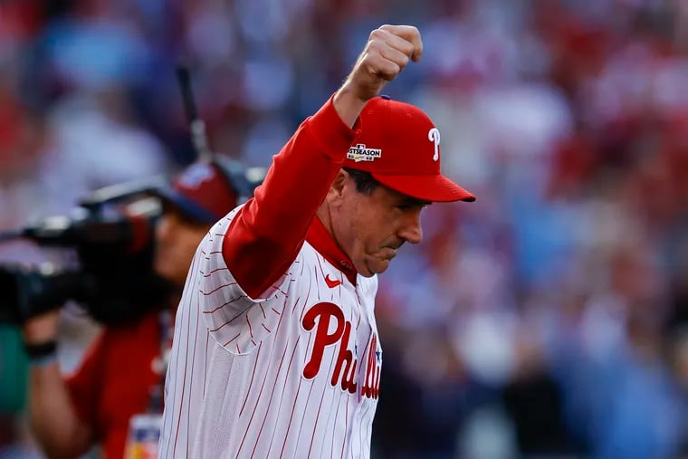 Phillies manager Rob Thomson during the NL Division Series against the Atlanta Braves.