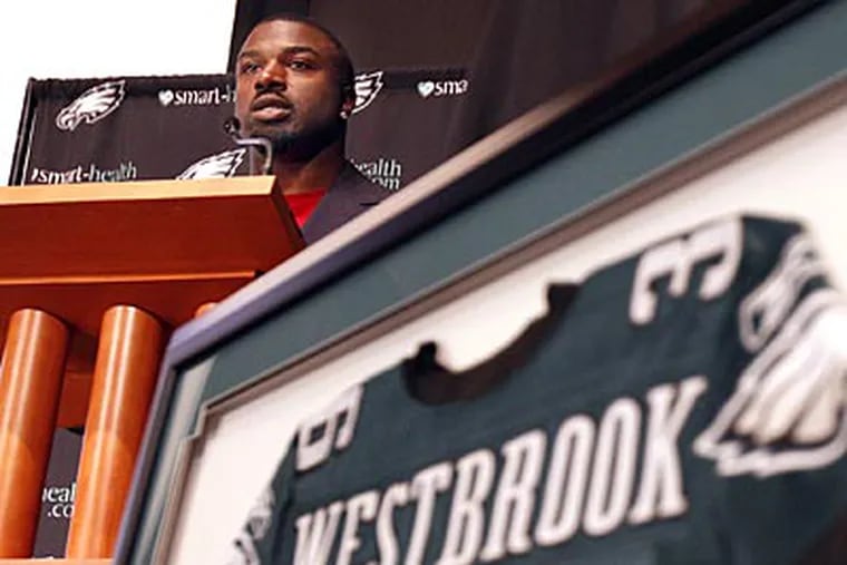 Brian Westbrook retired as a member of the Eagles on Wednesday, August 29. (David Maialetti/Staff Photographer)