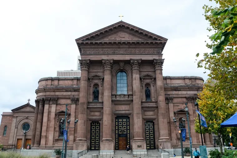 The area around the Cathedral Basilica of Saints Peter and Paul will be used as collateral for loans needed to pay clergy sex abuse claims.