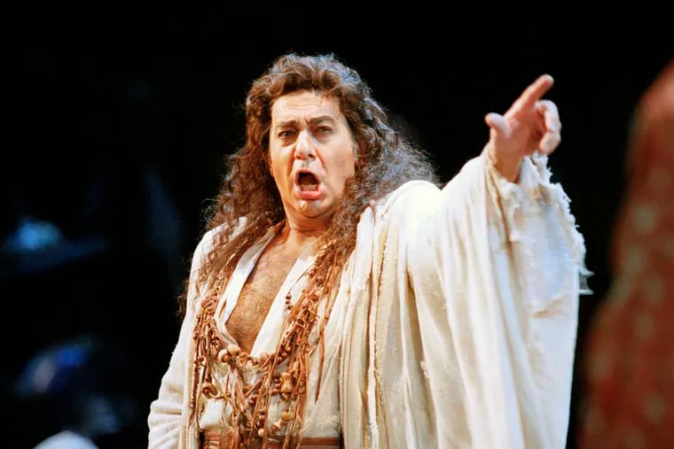 In this Nov. 5, 1994 file photo, Plácido Domingo performs in the San Francisco Opera's production of "Herodiade" in San Francisco. On Tuesday, Aug. 13, 2019, the San Francisco Opera said it is canceling an October concert featuring Domingo after the publication of an Associated Press story that quoted numerous women as saying they were sexually harassed or subjected to inappropriate behavior by the superstar.