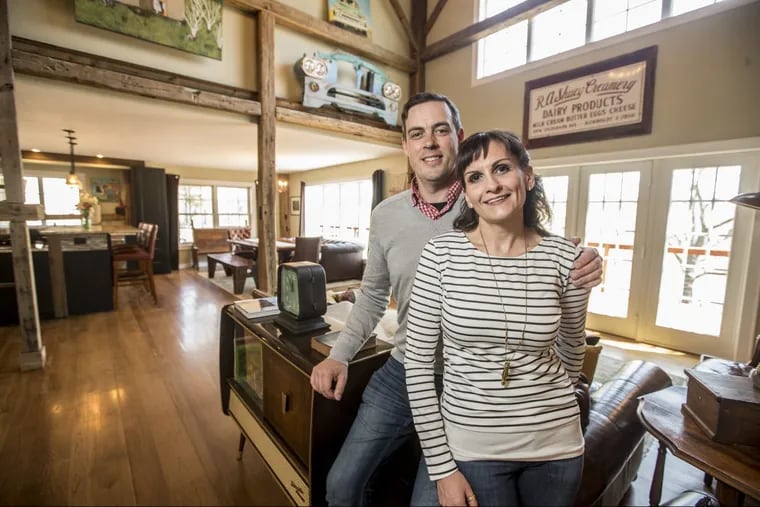 Decor is a passion for both Rick Smith and Emily Goble Smith.  He looks for vintage items; she contributes her own artwork and items from their travels together.