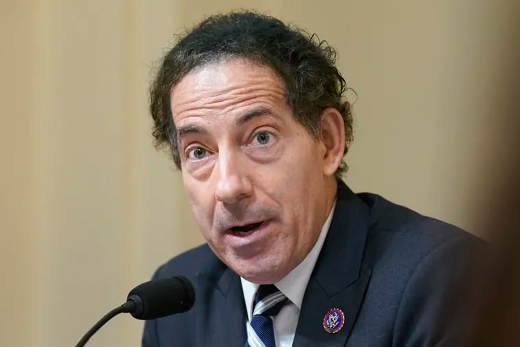 Rep. Jamie Raskin, D-Md., speaks during the House select committee hearing on the Jan. 6 attack on Capitol Hill in Washington, Tuesday, July 27, 2021.
