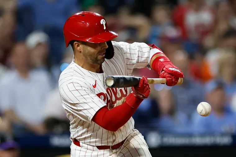 Phillies utility man Whit Merrifield figures to see more playing time with shortstop Trea Turner sidelined for at least six weeks by a strained left hamstring.