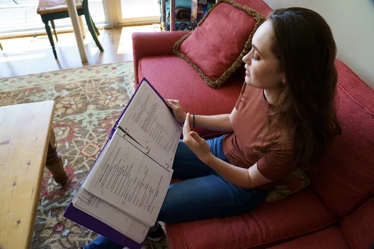 As an understudy, actress Georgiana Summers studied her "Peter and the Starcatcher" script in solitude at home.