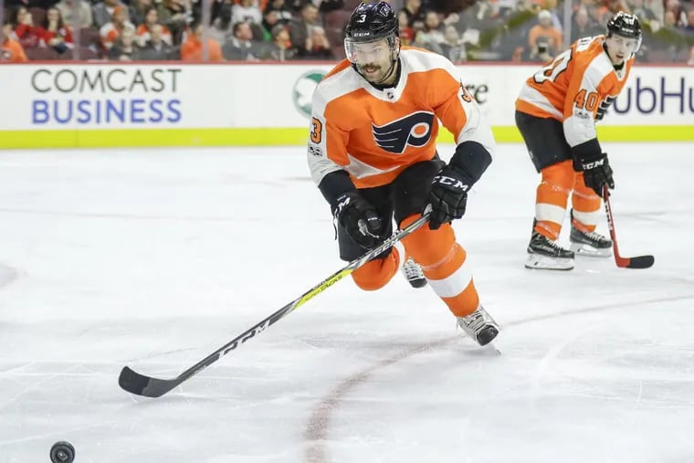 Flyers defenseman Radko Gudas, left, is likely to be suspended again.