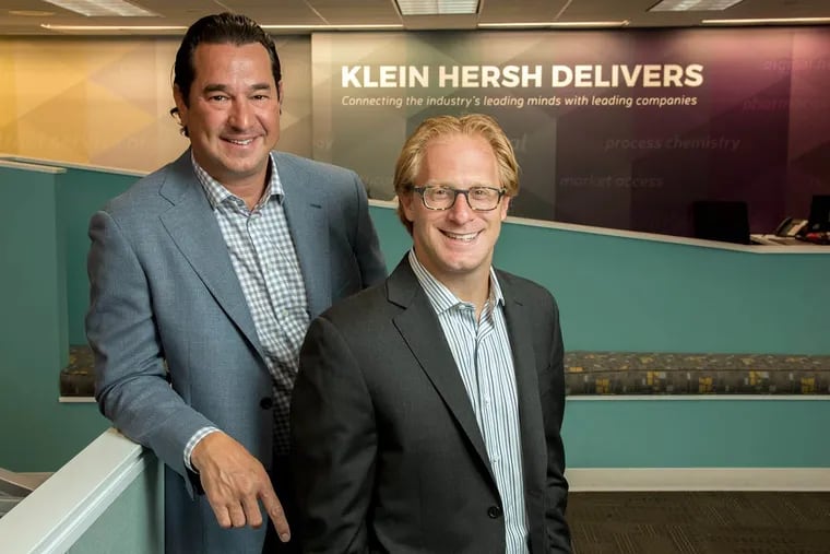 Klein Hersh managing partners Jason Hersh (left) and Josh Albert said there is a move to keep more of the region’s talent here.