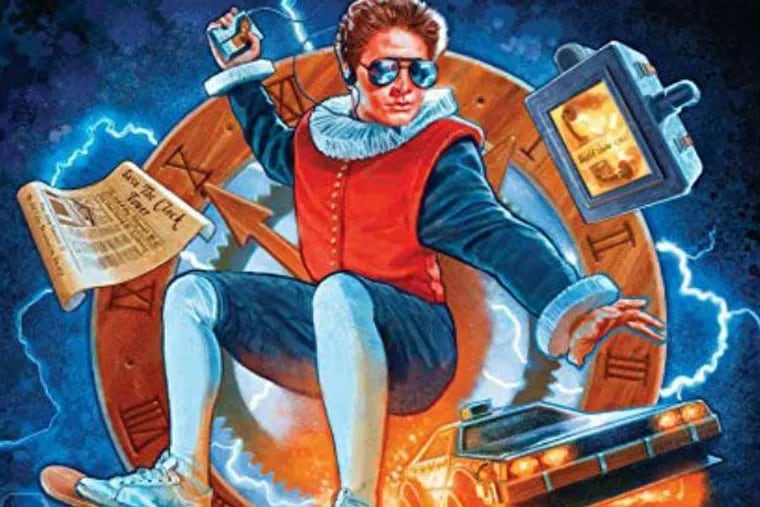 Detail from the cover of Quirk Books'  new "Get Thee Back to the Future!"