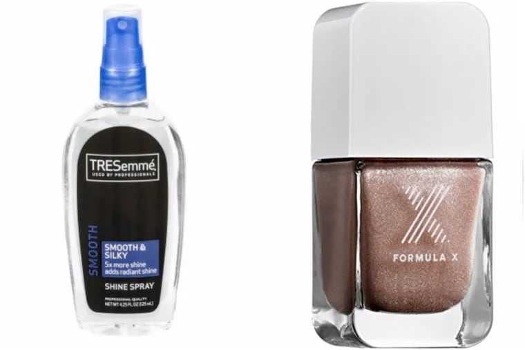 Products for which I mourn: TRESemme Shine Spray and Formula X nail polish.