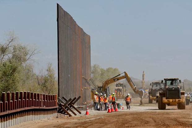 In small section of border wall, Trump’s promise takes shape