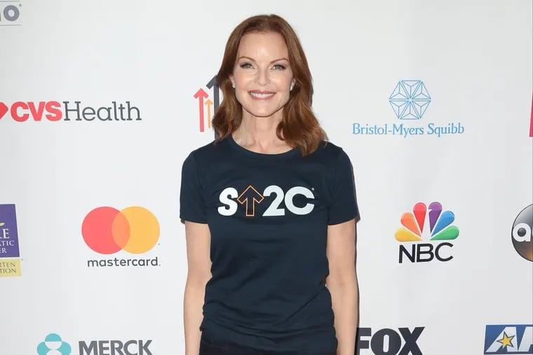 Actress Marcia Cross has been in remission from anal cancer for about a year. She's pictured at Stand Up To Cancer 2016 held at Walt Disney Concert Hall in Los Angeles, California.