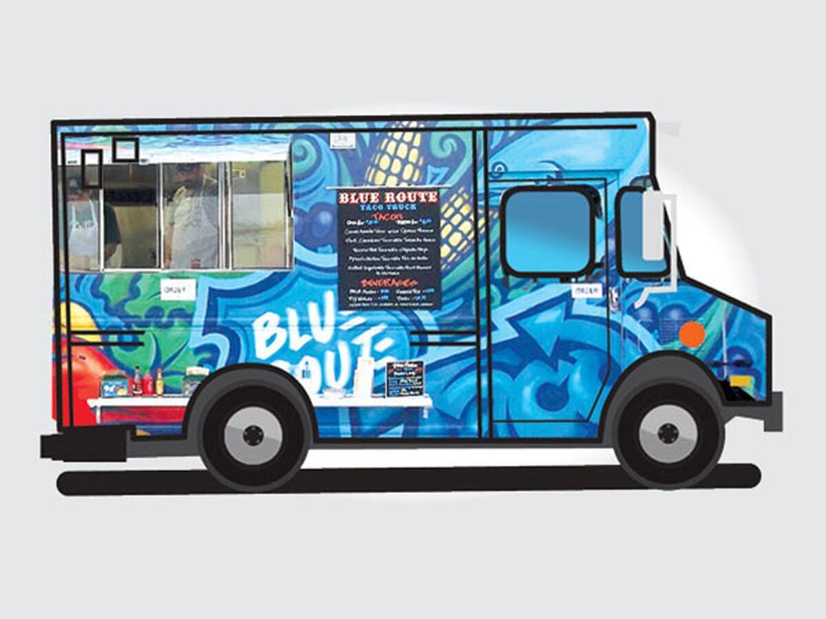 Truck Stop Blue Route Taco Truck