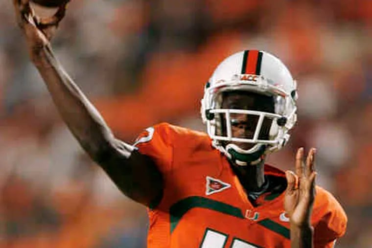 Miami quarterback Jacory Harris has passed for 656 yards and five touchdowns to vault into early Heisman consideration.
