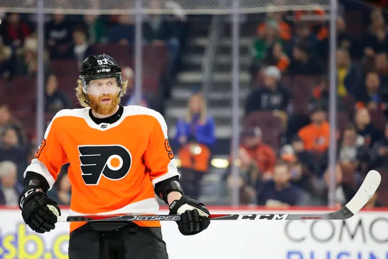 Jake Voracek came off a career season and saw his production decline by 20 points and his plus-minus from a plus-10 to minus-16. As recently as before the trade deadline, he has even expressed an expectation for big changes, for breaking up the Flyers’ core.
